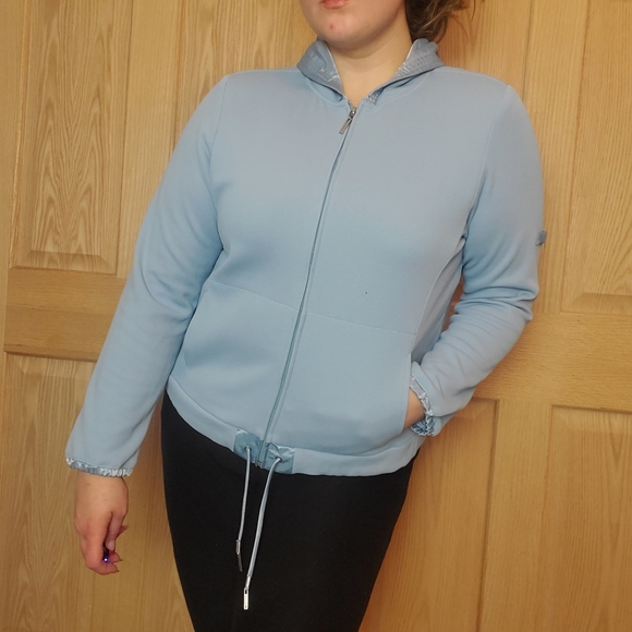 Athletic Baby Blue Sweatshirt - Picture 3 of 17